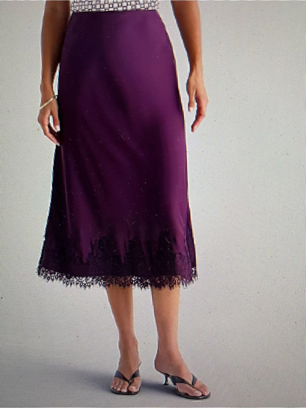 Worthington Womens Purple A-Line Skirt - Picture 3 of 3